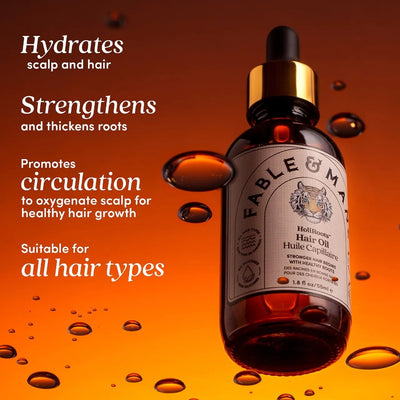Fable & Mane HoliRoots Hair Oil – Strengthening Serum with Ashwagandha & Castor Oil