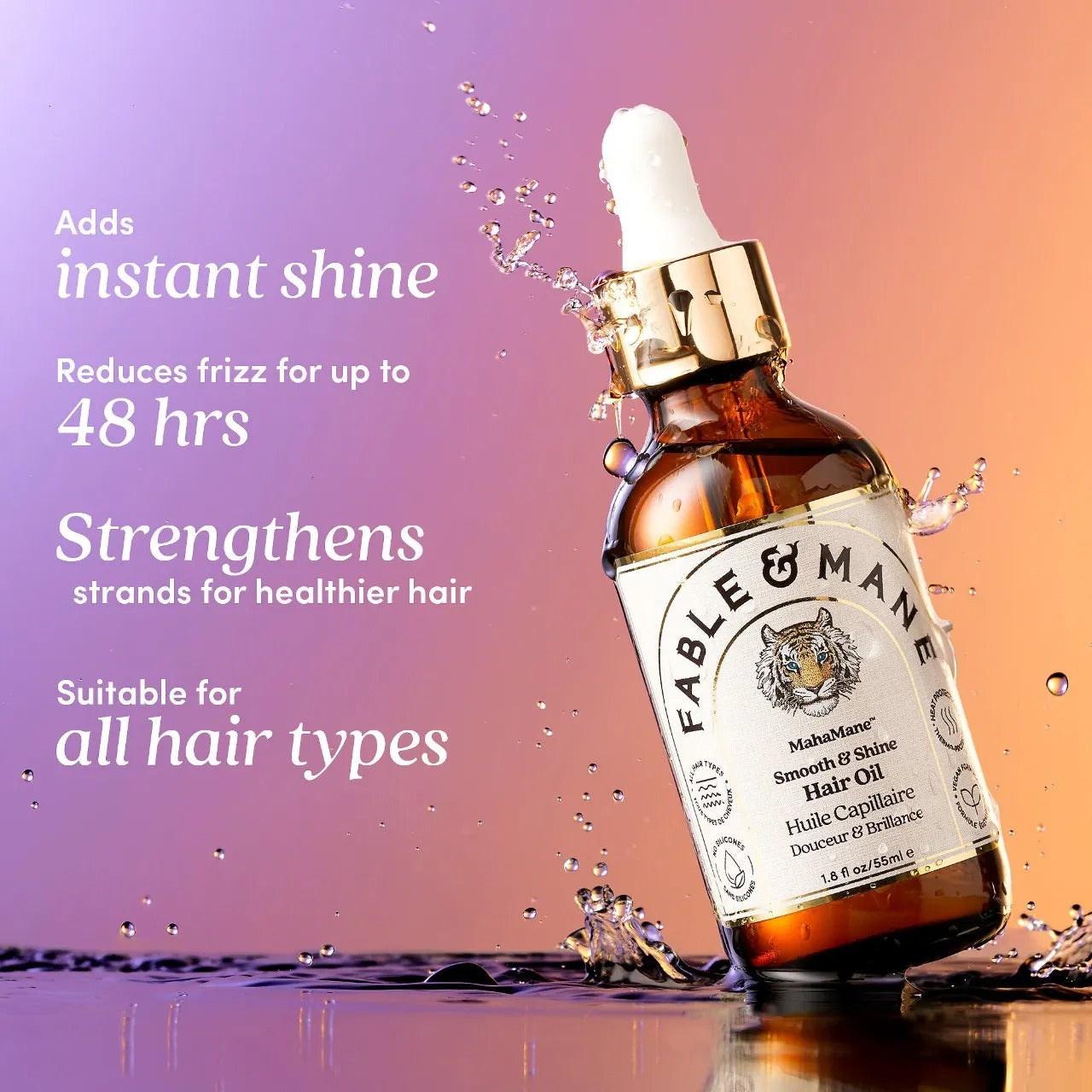 Fable & Mane HoliRoots Hair Oil – Strengthening Serum with Ashwagandha & Castor Oil